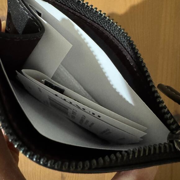 Coach Black Floral Wallet - Picture 6 of 10